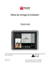 Müller-Elektronik Touch1200 Notice De Montage Et D'utilisation