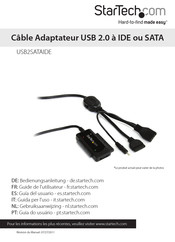 StarTech.com USB2SATAIDE Guide De L'utilisateur