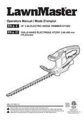 LawnMaster HT1805 Mode D'emploi