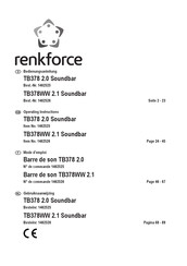 Renkforce TB378WW 2.1 Mode D'emploi