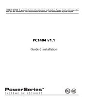 DSC Power Série PC1404 Guide D'installation