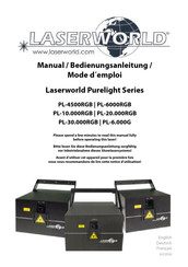 Laserworld Purelight PL-20.000RGB Mode D'emploi