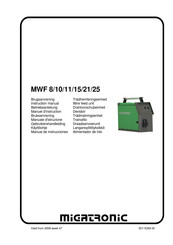 Migatronic MWF 8 Manuel D'instruction