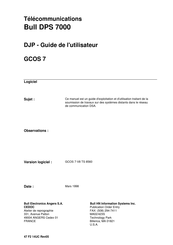 Bull DPS 7000 Guide De L'utilisateur