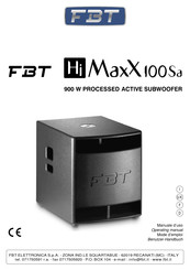 Fbt HiMaxX100Sa Mode D'emploi