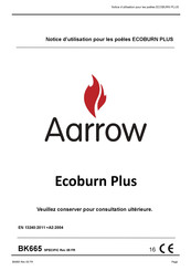 Arada Aarrow Ecoburn Plus Notice D'utilisation