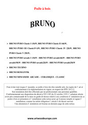 Bruno PYRO Classic V 25kW Manuel D'utilisation Et Notice D'installation