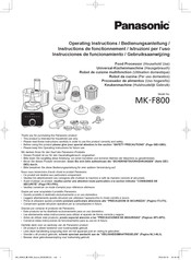 Panasonic MK-F800 Instructions De Fonctionnement