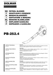 Dolmar PB-252.4 Instructions D'emploi