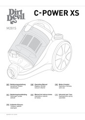 Dirt Devil C-POWER XS M2815 Mode D'emploi