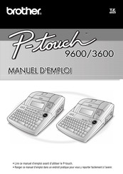 Brother P-touch 3600 Manuel D'emploi