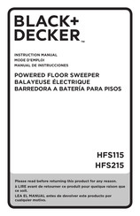 Black+Decker HFS115 Mode D'emploi