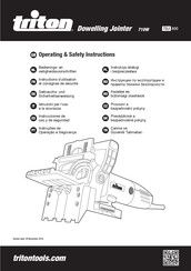 Triton 710W TDJ600 Instructions D'utilisation Et Consignes De Sécurité