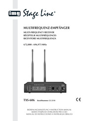 IMG STAGELINE TXS-606 Mode D'emploi