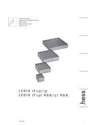 Hess LEDIA LF 100 1,5t Mode D'emploi