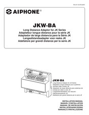 Aiphone JKW-BA Manuel D'installation