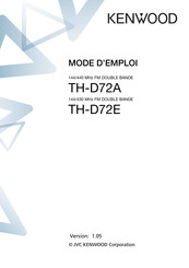 Kenwood TH-D72A Mode D'emploi