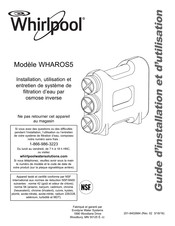 Whirlpool WHAROS5 Guide D'installation Et D'utilisation