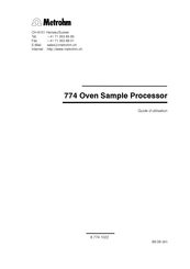 Metrohm 774 Guide D'utilisation