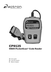 Actron OBDII PocketScan CP9125 Mode D'emploi
