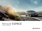 Renault ESPACE 2015 Notice D'utilisation