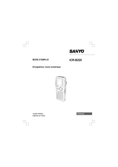 Sanyo ICR-B220 Mode D'emploi