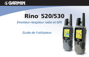 Garmin Rino 520 Guide De L'utilisateur