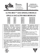 Star ULTRA-MAX 836TS Instructions D'installation Et D'opération