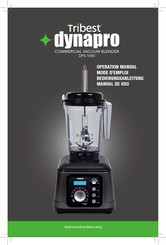 Tribest Dynapro DPS-1050 Mode D'emploi