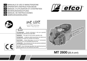Efco MT 2600 Manuel D'utilisation Et D'entretien