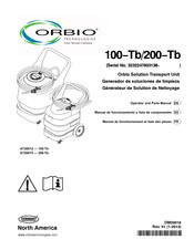 Tennant Orbio Technologies 100-Tb Manuel De Fonctionnement