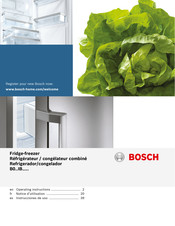 Bosch BO Série Notice D'utilisation