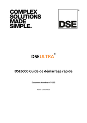 DSE 6000 Série Guide De Démarrage Rapide