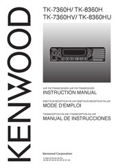 Kenwood TK-8360HU Mode D'emploi