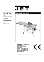 Jet JTS-315SP Mode D'emploi