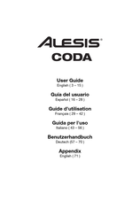 Alesis CODA Guide D'utilisation