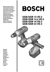 Bosch GSB 14,4 VE-2 Instructions D'emploi