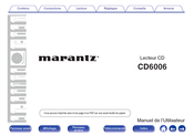 Marantz CD6006 Manuel De L'utilisateur