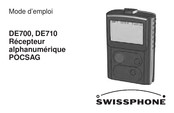 SwissPhone POCSAG DE710 Mode D'emploi