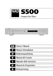 NAD S500 Manuel D'installation