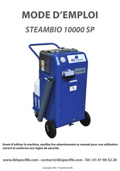 IBL Specifik STEAMBIO 10000 SP Mode D'emploi