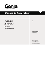 Genie Z-45/25J Manuel De L'opérateur