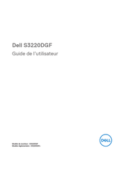 Dell S3220DGFc Guide De L'utilisateur