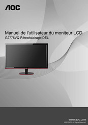 AOC G2778VQ Manuel De L'utilisateur