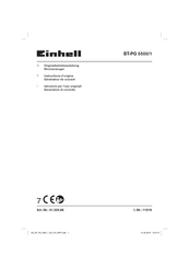 EINHELL BT-PG 5500/1 Instructions D'origine