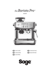 Sage the Barista Pro SES878 Guide Rapide