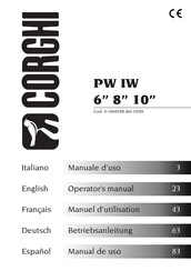 Corghi PW IW 6 Manuel D'utilisation