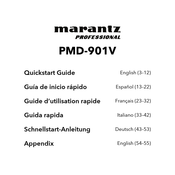 Marantz professional PMD-901V Guide D'utilisation Rapide