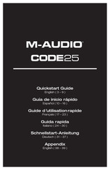 M-Audio Code25 Guide D'utilisation Rapide