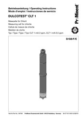 ProMinent DULCOTEST CLT 1 Mode D'emploi